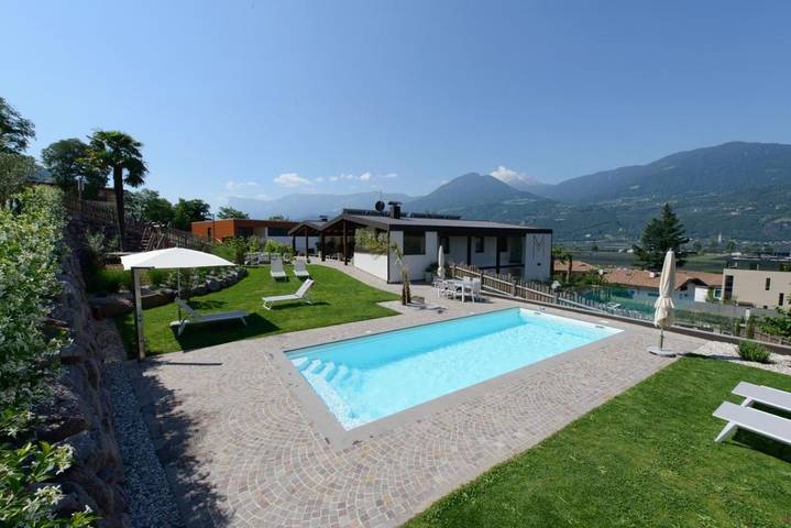 Lodge für 6 Personen, mit Garten und Pool sowie Ausblick, kinderfreundlich in Trentino-Südtirol - 4