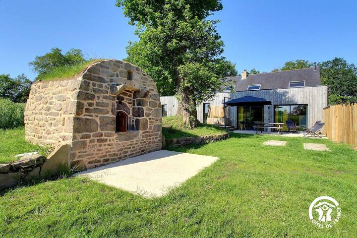 Glamping voor 5 personen, met tuin in Bretagne