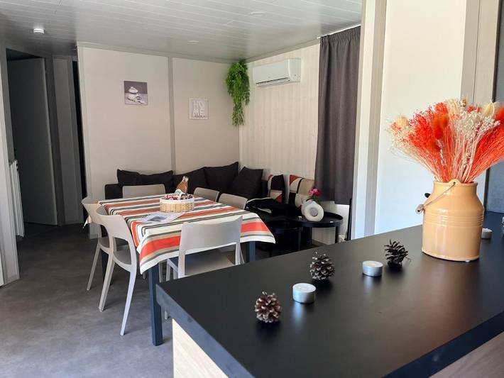 Chalet pour 6 personnes, avec Jacuzzi et Terrasse ainsi que Jardin et Piscine