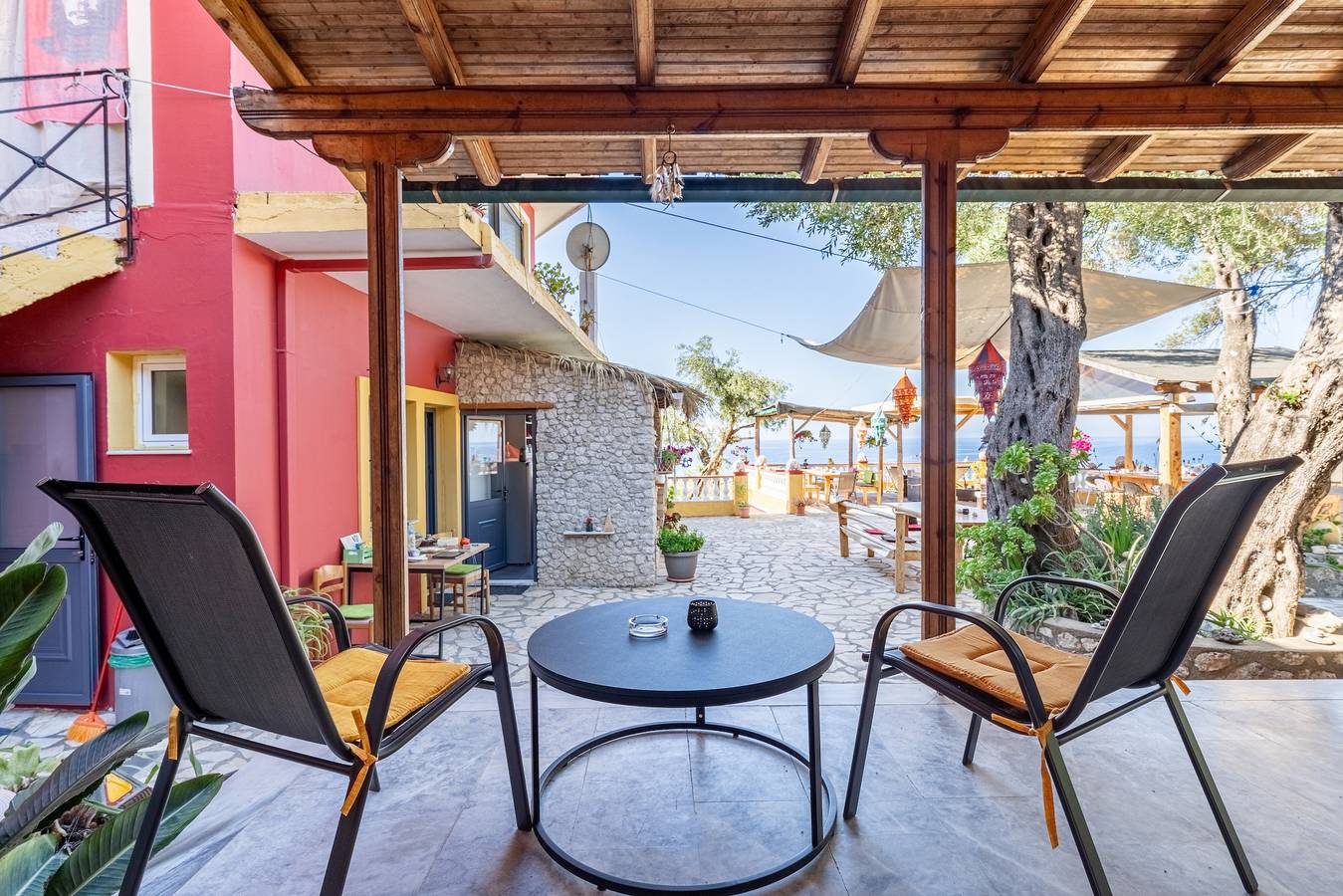 Gehele studio, Studio Appartement 'Met Uitzicht op Zee 2' met Uitzicht op Zee, Wifi en Airconditioning in Pelekas, Corfu