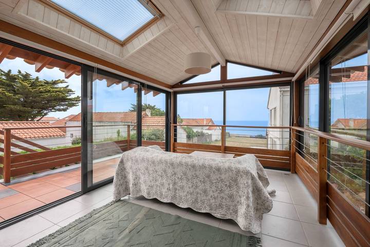 Maison de vacances pour 11 personnes, avec Vue sur l’océan ainsi que Terrasse et Jardin