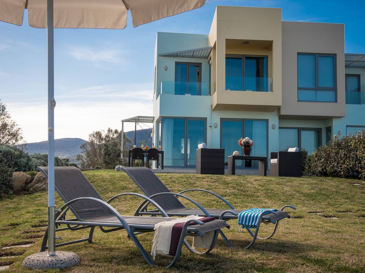 Villa in Kato Gouves am Gouves Strand in Gouves, Iraklio-Heraklion und Umgebung