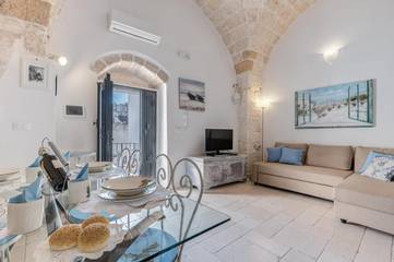 Gîte pour 4 personnes, avec vue et balcon à Carovigno