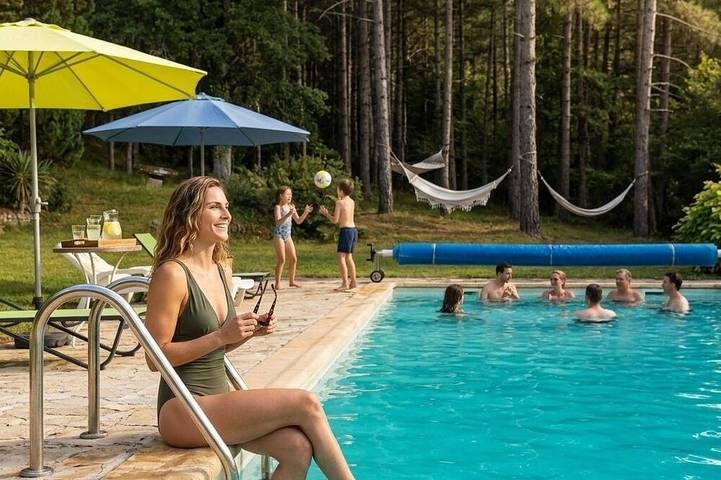 Location de vacances pour 8 personnes, avec Balcon et Jardin à La Rouquette (Aveyron)