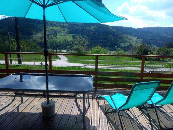 Gîte pour 4 personnes, avec balcon ainsi que jardin et vue, adapté aux familles à La Forge - 2