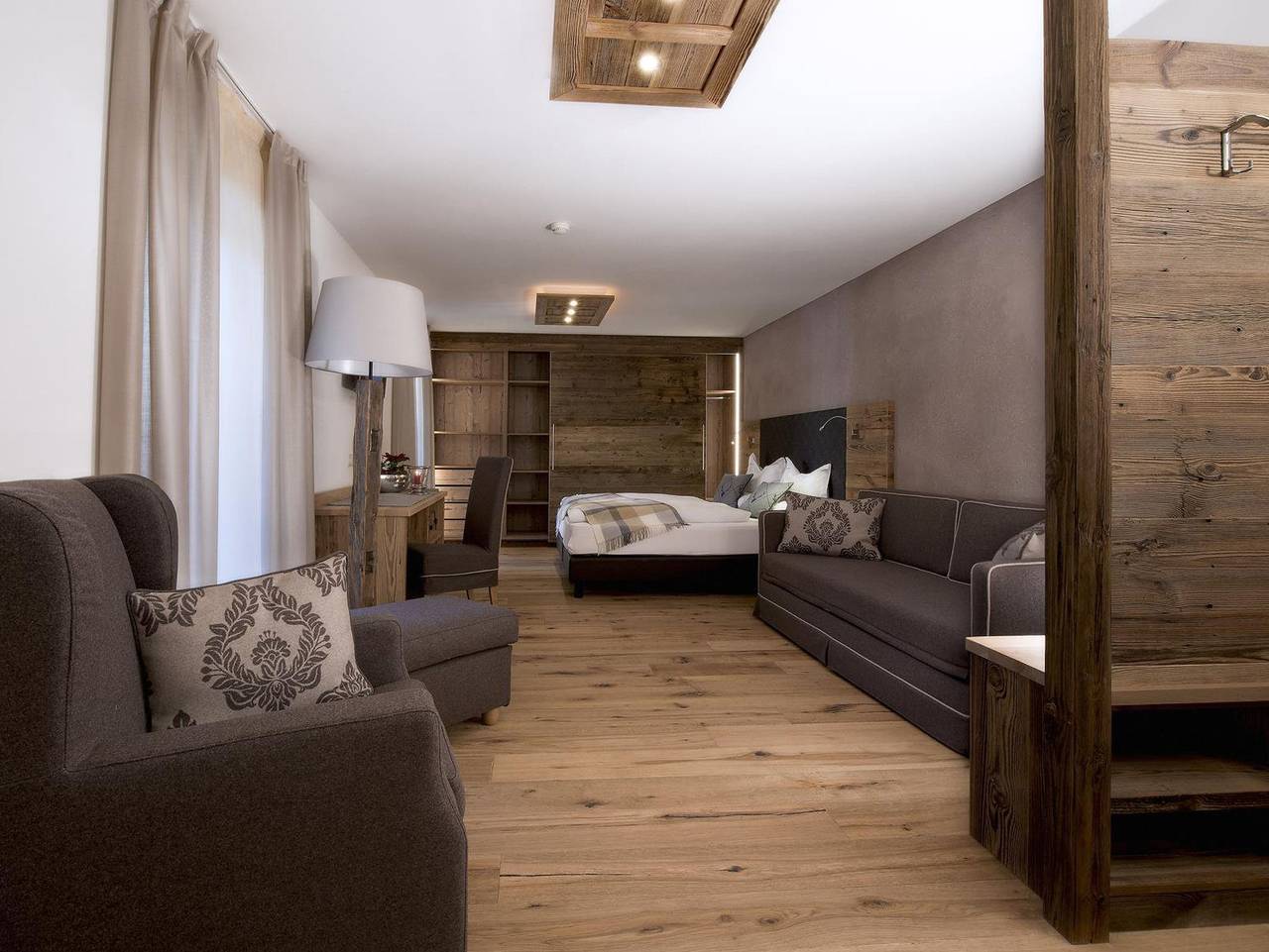 Hotel Italia - Superior Zimmer in Corvara in Badia, Dolomiti Superski