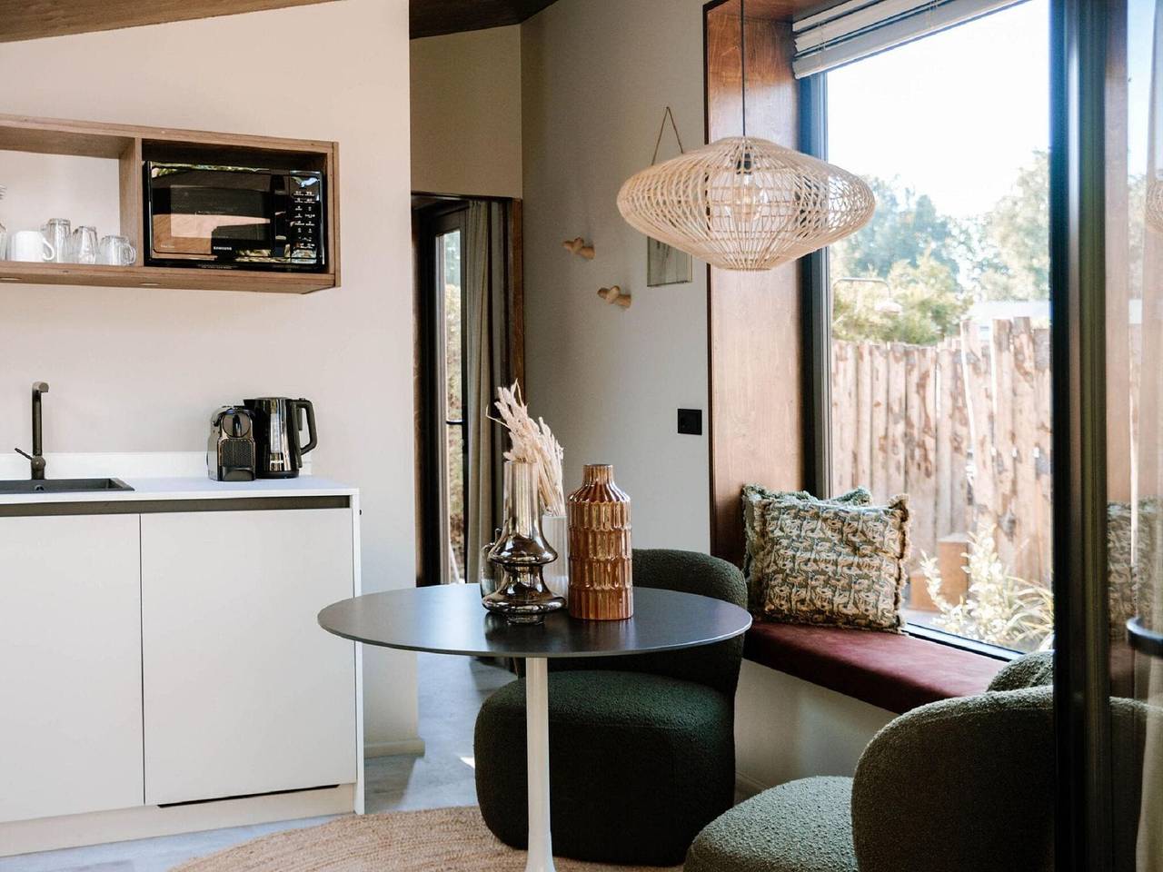 Wellness Cabin in Nl met Buiten Spa in Veluwe