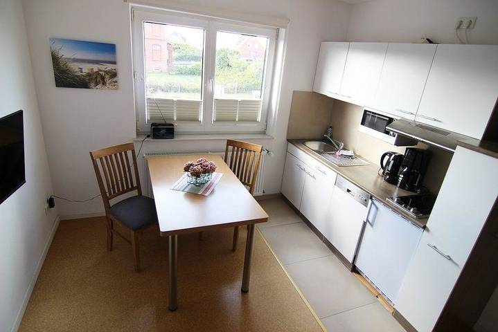 Ferienwohnung mit Meerblick für 2 Personen, mit Balkon und Terrasse sowie Garten auf Borkum