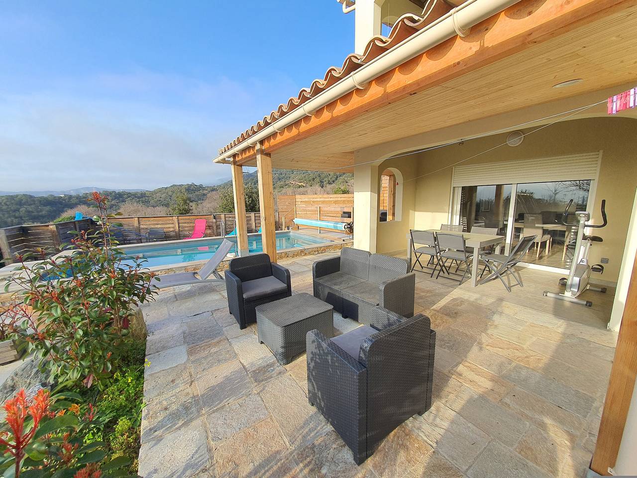 Appartement entier, T3 Piscine avec jardin Proche St-Florent in Barbaggio, Région de Calvi