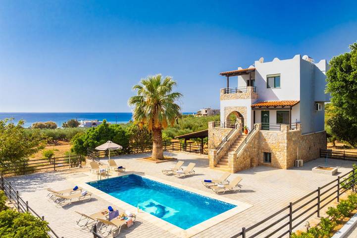 Villa for 9 personer, med Sjøutsikt og Terrasse i tillegg til Hage på Kreta