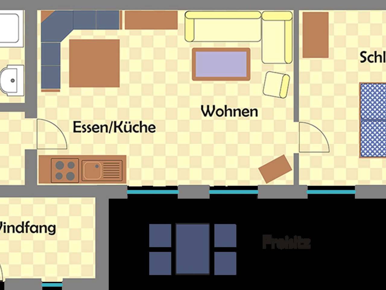 Ganze Ferienwohnung, Ferienhaus Up`n Musbarch - Ferienwohnung 1 in Stolpe auf Usedom, Usedom