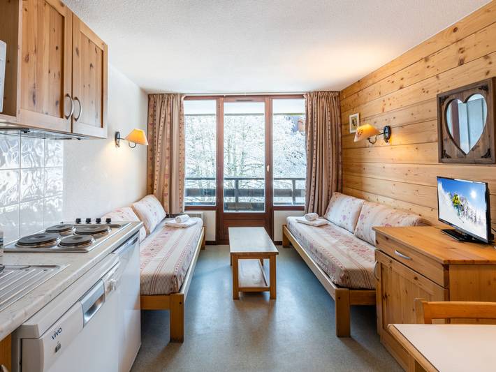 Gîte pour 4 personnes, avec balcon dans Station de Morillon - 3