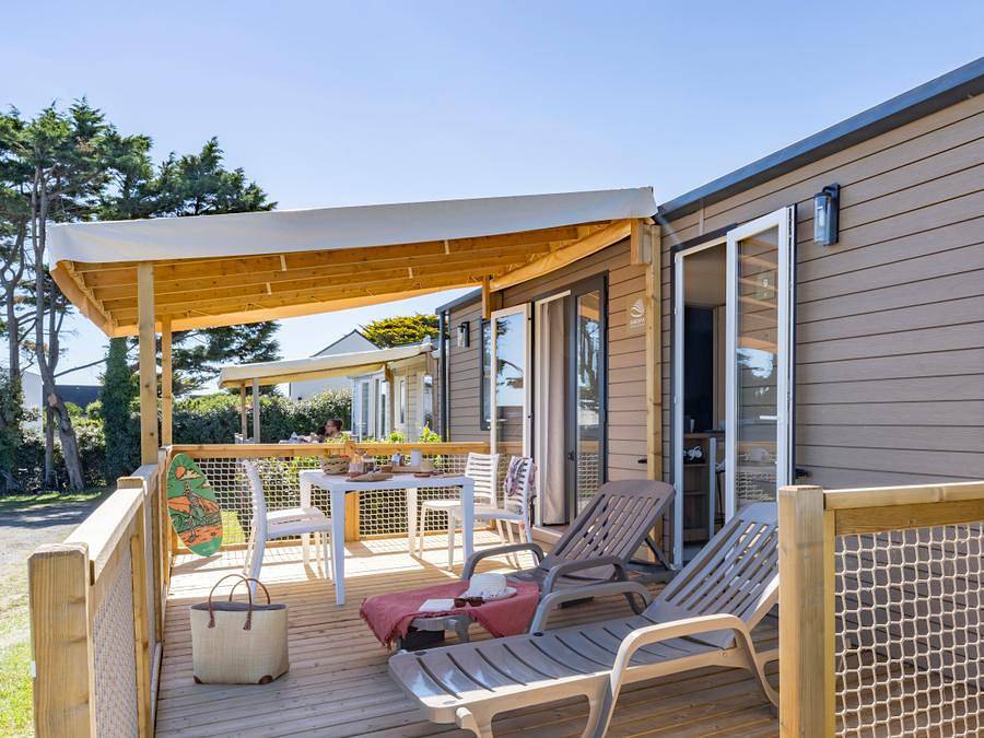Camping Sandaya Le Kérou - Mobilhome 6 personnes - Cottage Privilège Tv Lv - 3 chambres - 6 personnes in Clohars-Carnoët, Côte de Cornouaille