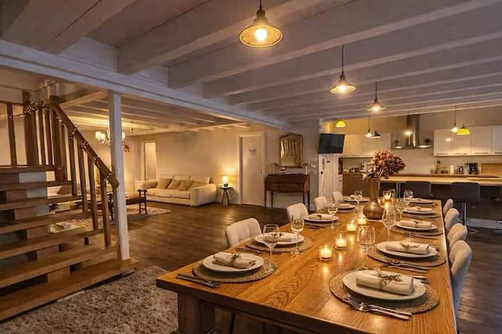 Villa pour 13 personnes, animaux acceptés