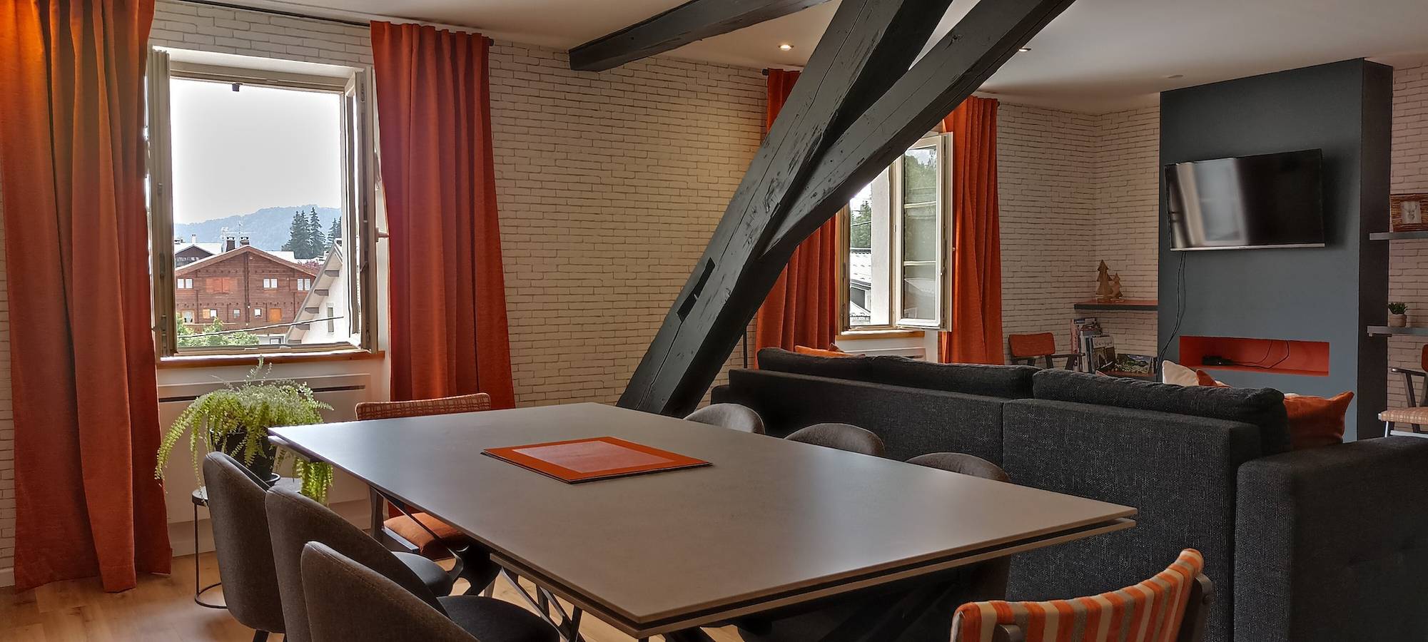 Geheel appartement, Mooi appartement in het centrum van Les Rousses in Les Rousses, Parc naturel régional du Haut-Jura