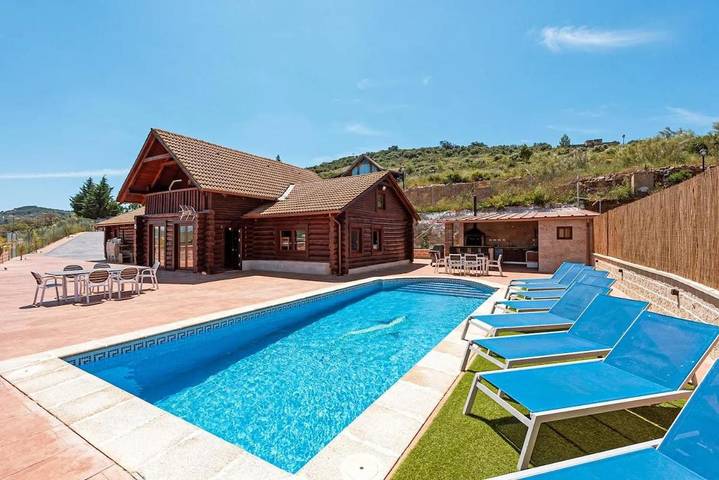 Casa rural para 15 personas, con jardín además de piscina y vistas, Se admiten mascotas en Casabermeja - 4