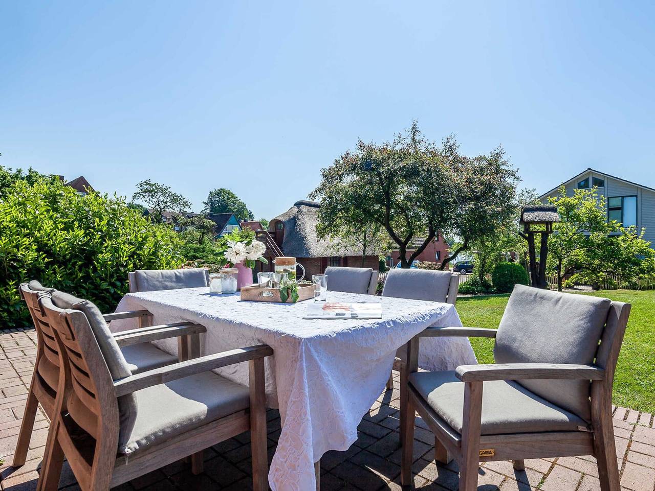 Ferienhaus Reetselig mit Pool, Sauna, Garten, Kamin Ofc 12 - Ferienhaus Reetselig in Südliche Ostseeküste