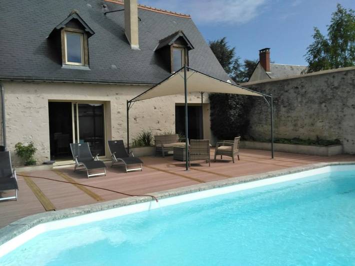 Location de vacances pour 2 personnes, avec piscine et jardin, animaux acceptés à Veigné - 3