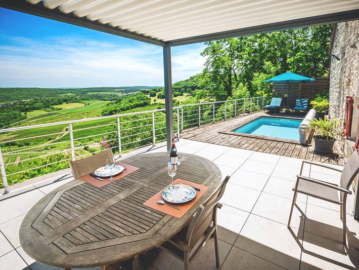Casa ecológica con piscina y aire acondicionado in Beaune region
