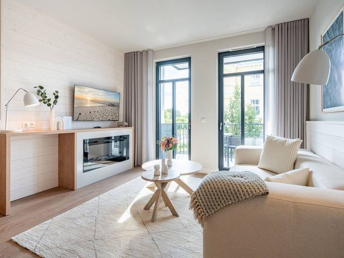 Ferienwohnung für 2 Personen, mit Sauna und Balkon auf Usedom