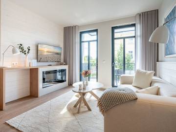 Ferienwohnung für 2 Personen, mit Balkon und Sauna in Ahlbeck