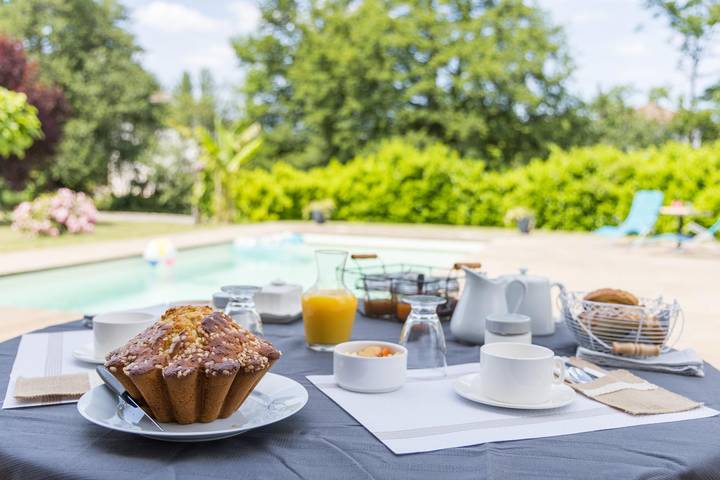 Chambre d’hôte pour 2 personnes, avec Terrasse et Jardin ainsi que Piscine et Vue dans les Landes - 2