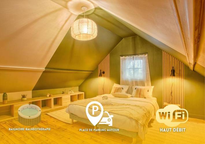 Maison de vacances pour 2 personnes, avec jacuzzi et terrasse, animaux acceptés
