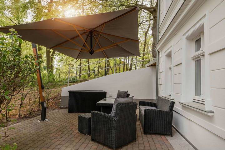 Ferienwohnung für 4 Personen, mit Terrasse und Garten, mit Haustier in Drei Kaiserbäder - 2