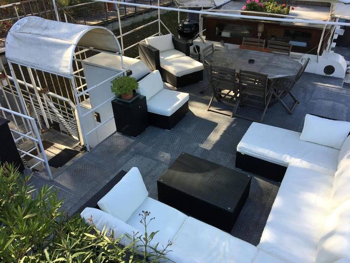 Bateau pour 9 personnes, avec terrasse et vue, animaux acceptés à Issy-les-Moulineaux - 4