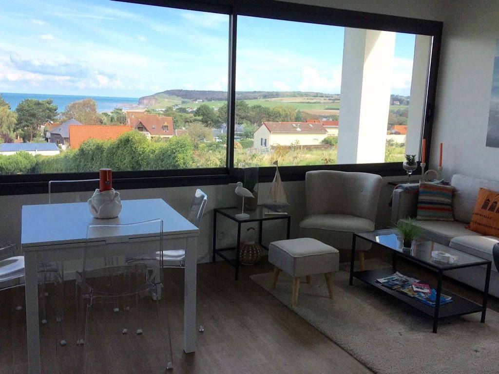 Appartement entier, Appartement vue mer exceptionnelle et calme in Quiberville, Région de Dieppe