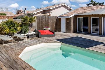 Cottage pour 2 personnes, avec piscine à Andernos-les-Bains