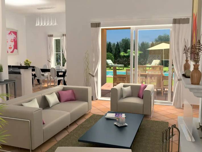 Villa pour 8 personnes, avec Terrasse et Jardin ainsi que Piscine et Sauna à Cavalaire-sur-Mer - 4