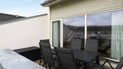 Ferienwohnung für 6 Personen, mit Pool und Terrasse sowie Sauna, mit Haustier in Tranum Strand