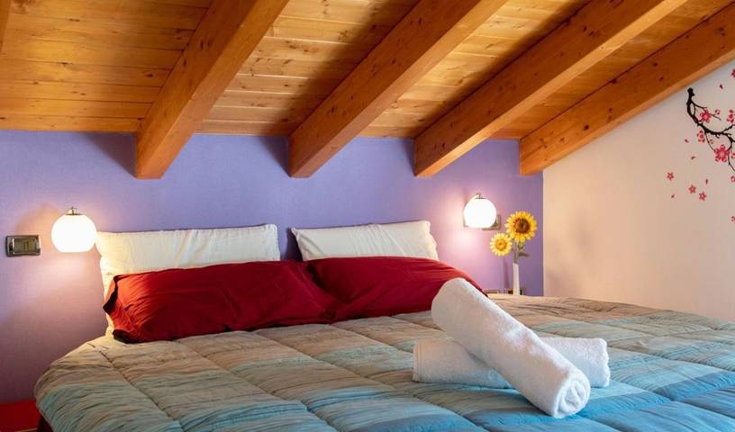 Location de vacances pour 4 personnes, avec balcon et vue à Sondalo