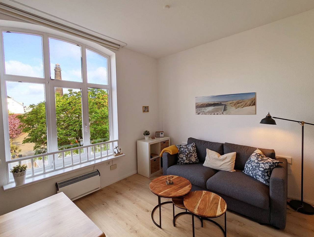 Ganze Wohnung, Frisch renovierte Ferienwohnung Heimathafen auf Borkum mit Panoramablick für 2 Personen in Borkum