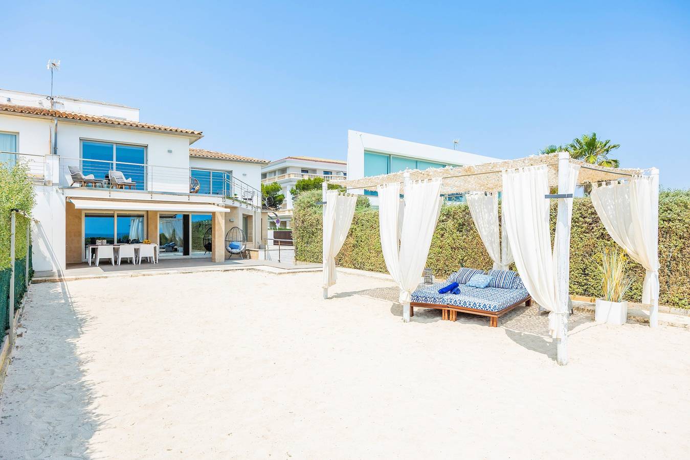 Casa di campagna 'Sa Platja' con vista mare, Wi-Fi e aria condizionata in Playa de Muro, Muro