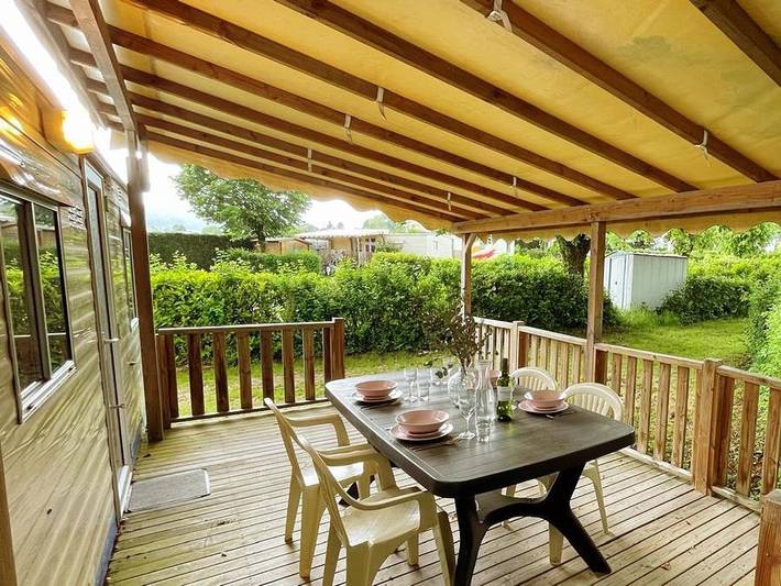 Camping De La Belle Etoile - Mobilheim 4 personen - Mh2 Ontario in Saint-Bonnet-le-Château, Montbrison