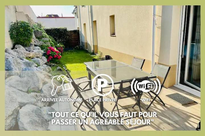 Gîte pour 6 personnes, avec jardin dans Gare De Wimille Wimereux