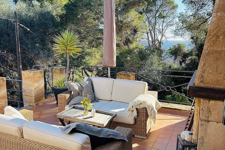 Ferienhaus für 4 Personen, mit Balkon und Garten in Cala Llombards