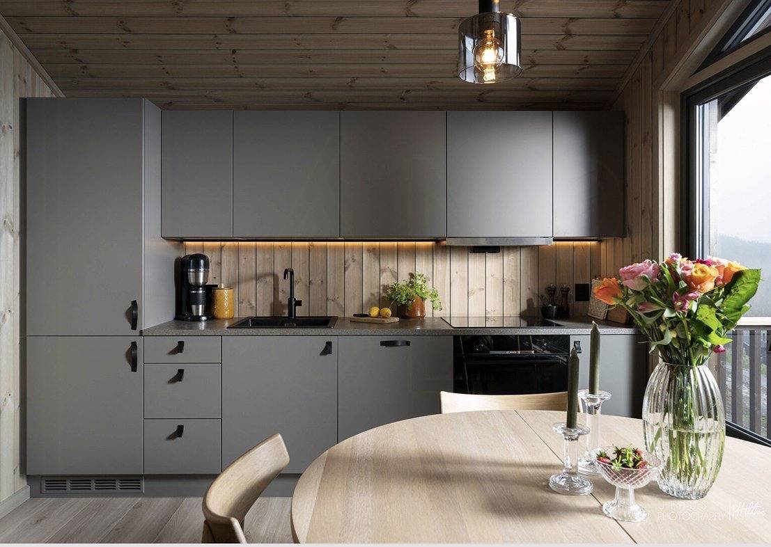 Nybygget hytte ved Norefjell med fjellpanorama in Norefjell, Krødsherad 