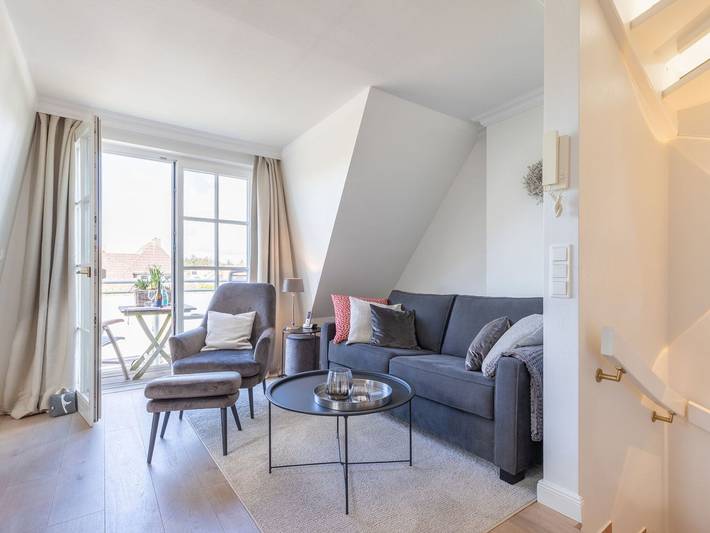 Ganze Ferienwohnung, Hingst, App. 3 Nettes Neest - Luxuriöses zwei-Raum Appartement im Ober- & Dachgeschoss, ca. 52 qm Nutzfläche. in Nordfriesische Inseln (Schleswig-Holstein) (Schleswig-Holstein), Wenningstedt