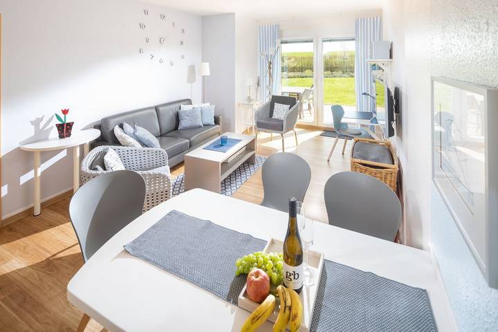 Ferienwohnung für 4 Personen, mit Ausblick und Garten auf Juist