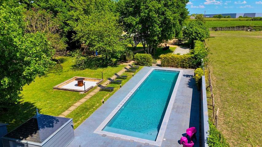 Villa pour 15 personnes, avec sauna et vue ainsi que piscine et jardin, animaux acceptés dans la Sarthe - 2