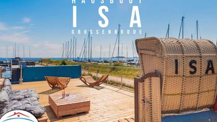 Boot für 5 Personen, mit Ausblick und Terrasse, kinderfreundlich in Großenbrode