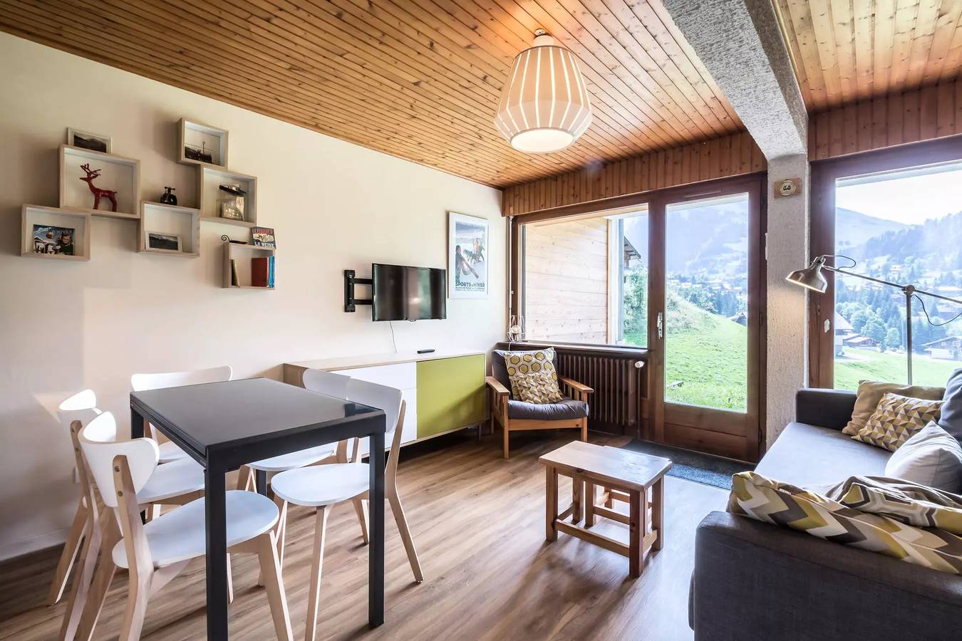 Apartamento entero, 2 dormitorios, terraza Sur, parking in La Clusaz, Región de Annecy