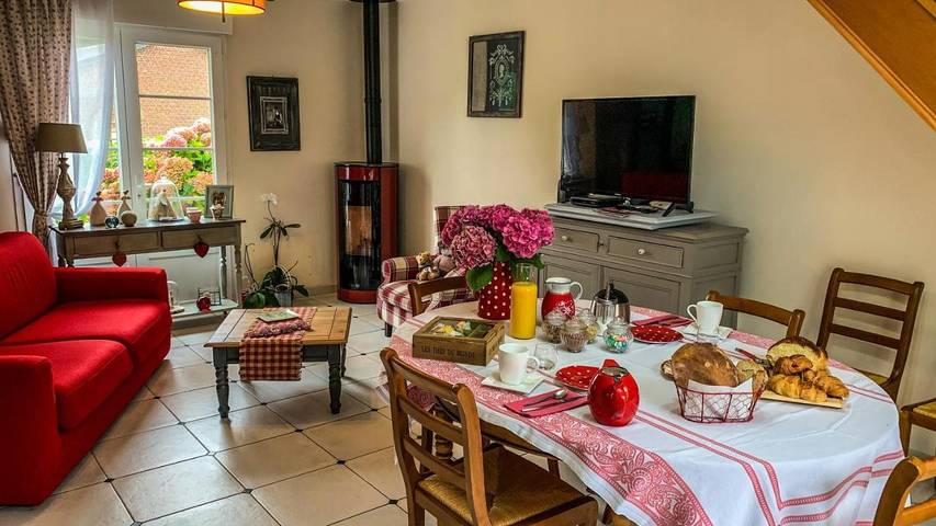 Chambre d’hôte pour 5 personnes, avec jardin ainsi que vue et terrasse en Picardie - 4