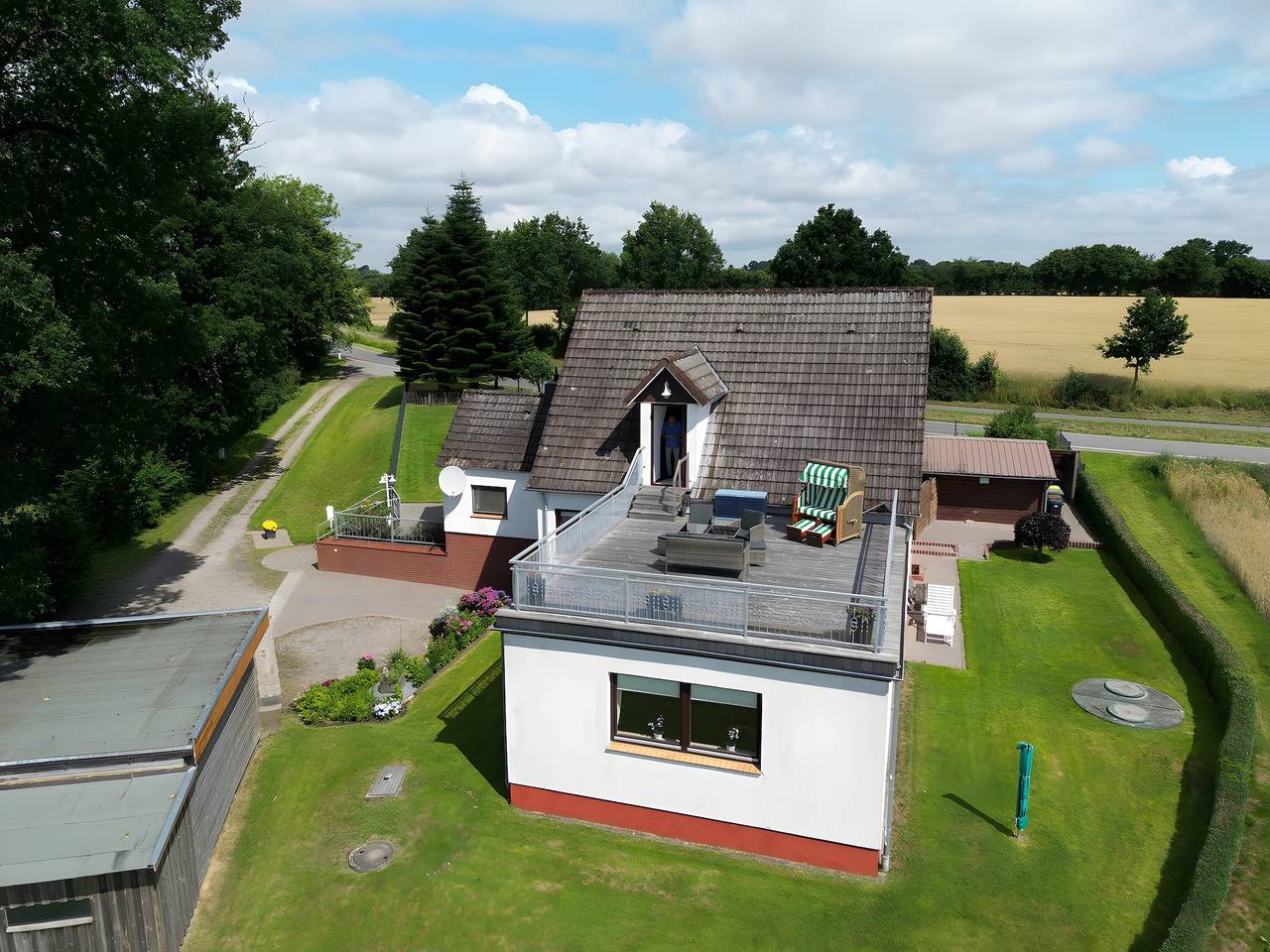 Ganze Wohnung, Apartment „Mit Weitblick“ mit privater Terrasse und Wlan in Kiesby, Boren