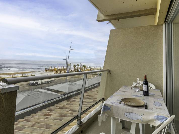 Appartement de vacances pour 2 personnes, avec balcon à Lacanau