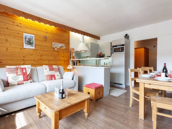 Apartamento para 7 personas, con balcón y vistas al lago en Tignes