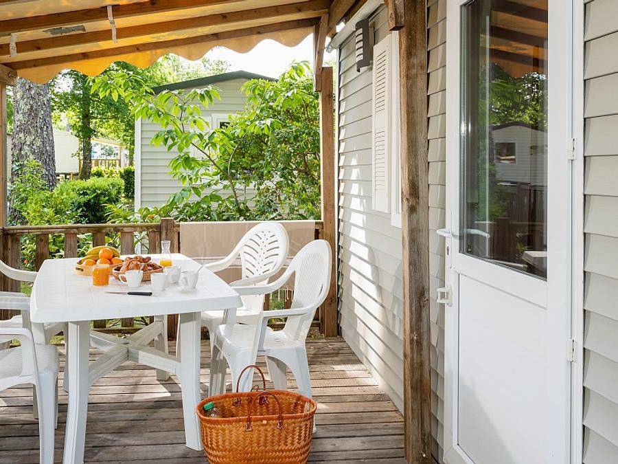 Camping La Grainetière - Mobilhome 4 personas - Mobil-home | Classic Xl | 2 Dormitorios | 4 Pers. | Terraza elevada | Tv in Batz-sur-Mer, Côte de Jade